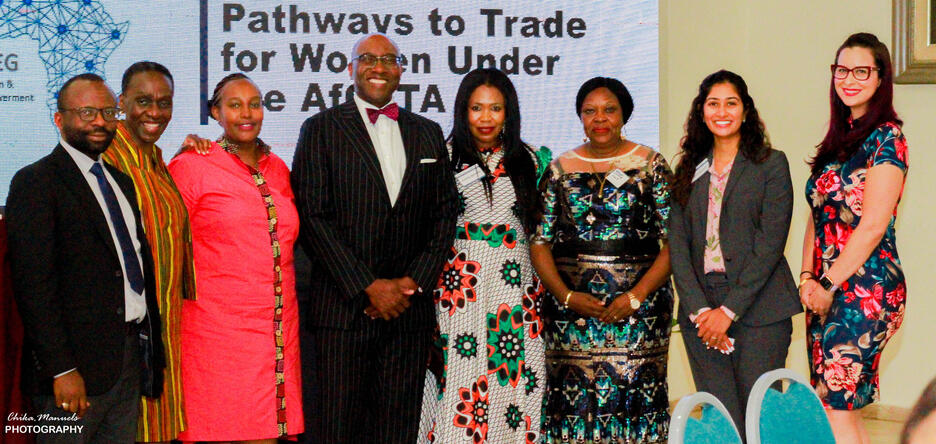 Participants at the women in trade conference in Nigeria