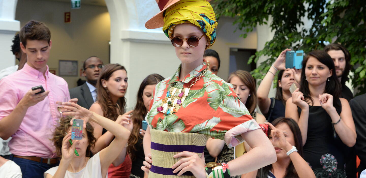 Model at the Ethical Fashion Show