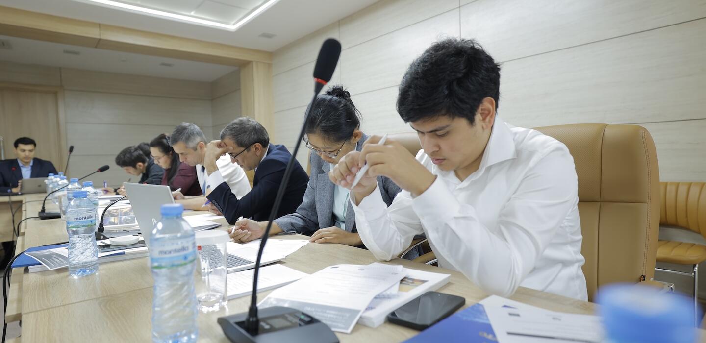 Uzbek technicians at a workshop on a risk-based approach to accrediting conformity assessment bodies. 