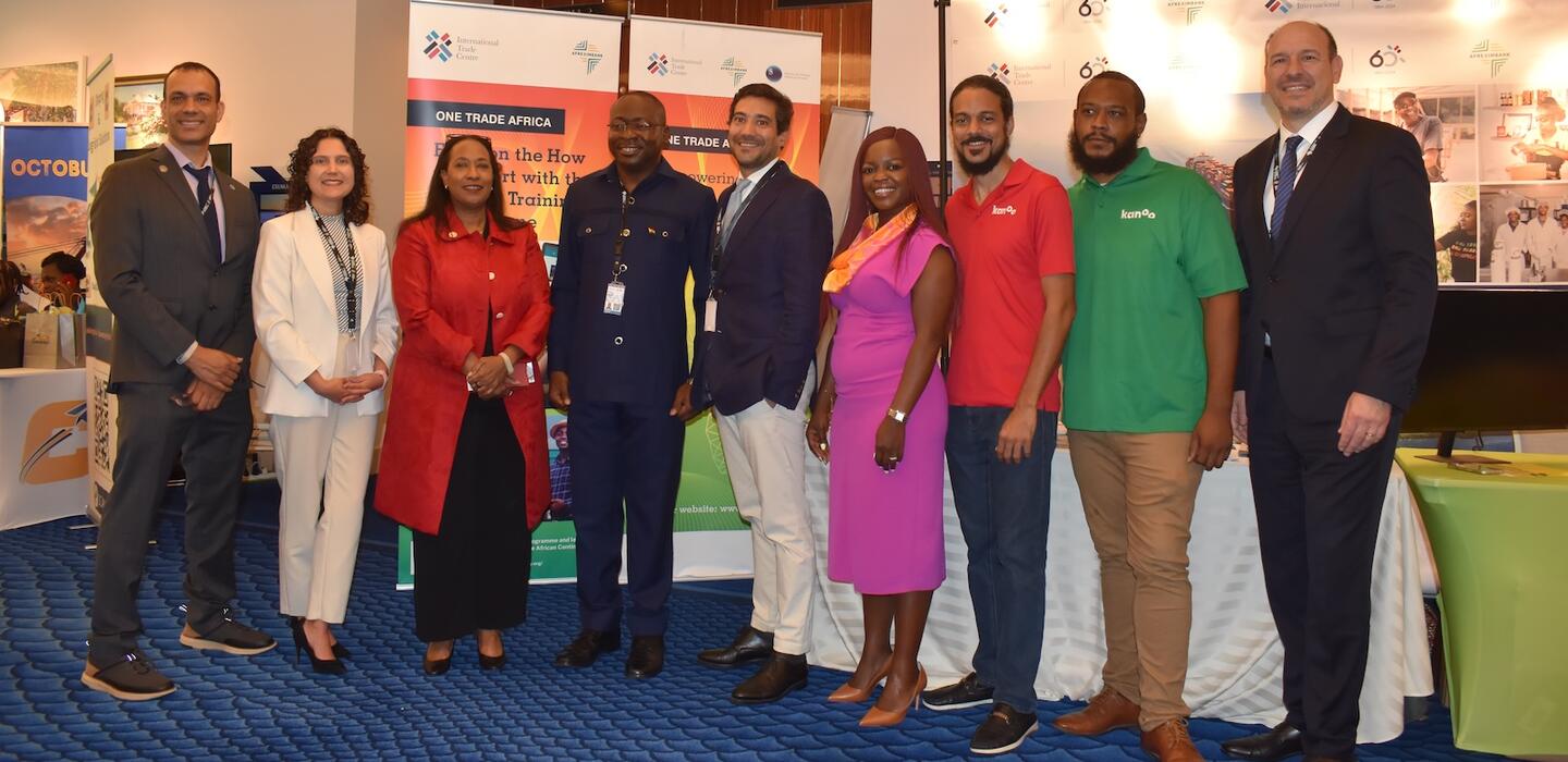 Trade experts and tech startups gather at a booth AfriCaribbean Trade and Investment Forum (ACTIF)
